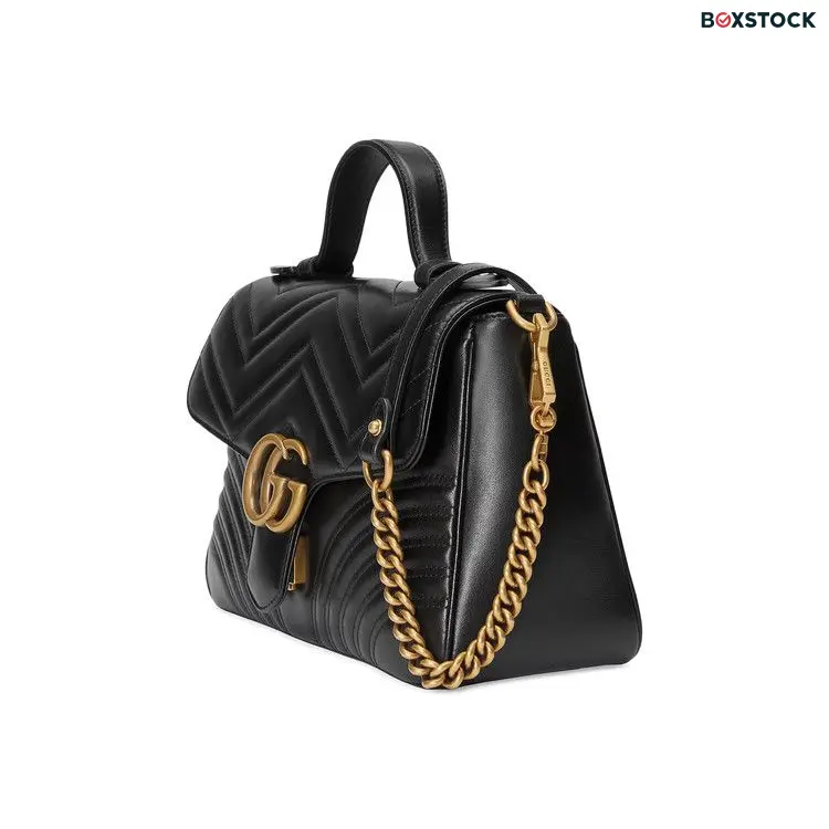 Gucci GG Marmont Small Top Handle Bag 'Black'