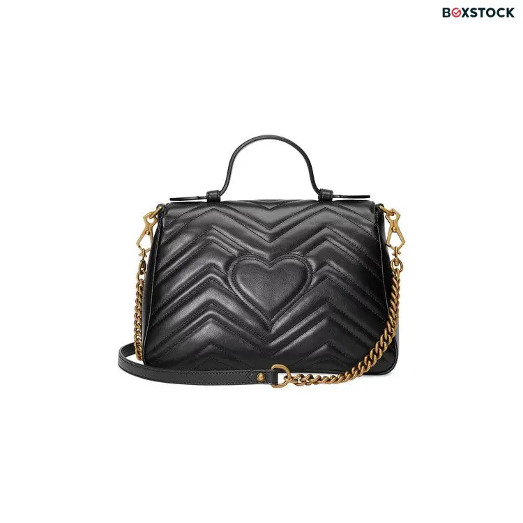 Gucci GG Marmont Small Top Handle Bag 'Black'