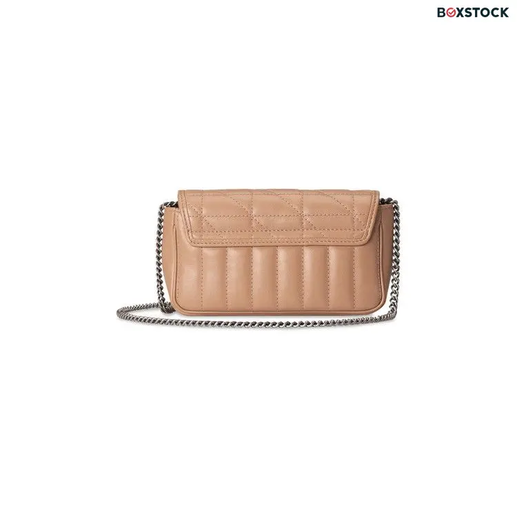 Gucci GG Marmont Super Mini Bag 'Camelia' Brown Spring/Summer 2022