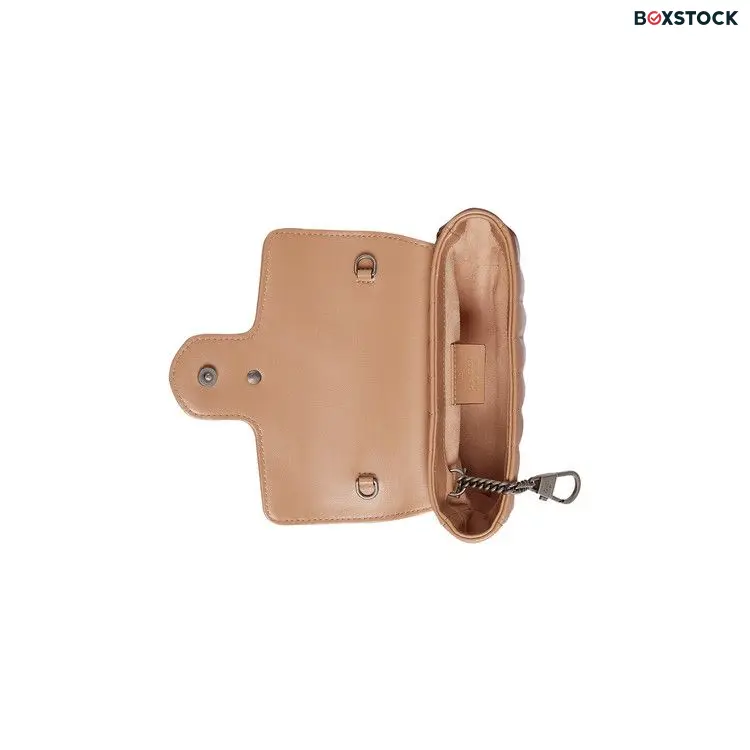 Gucci GG Marmont Super Mini Bag 'Camelia' Brown Spring/Summer 2022