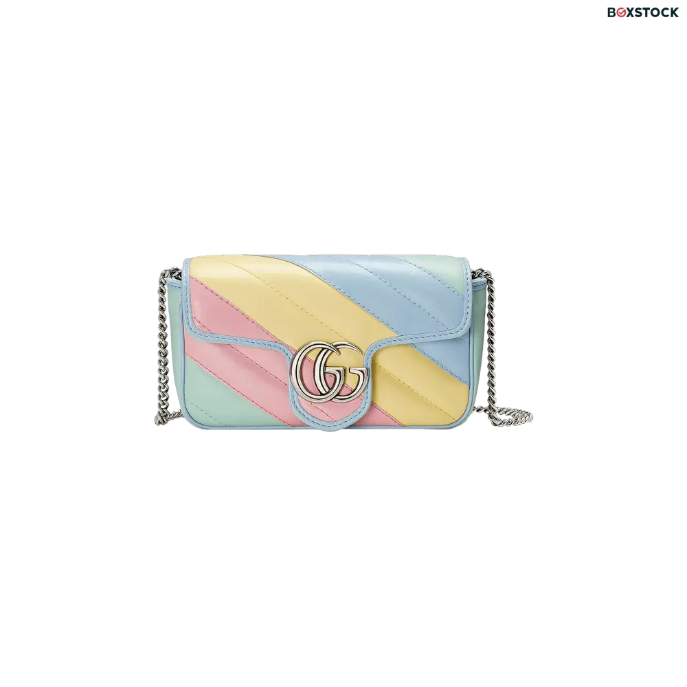 Gucci GG Marmont Super Mini Bag 'Multicolored Pastel' Multi-Color Fall/Winter 2020