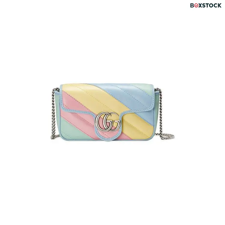 Gucci GG Marmont Super Mini Bag 'Multicolored Pastel' Multi-Color Fall/Winter 2020
