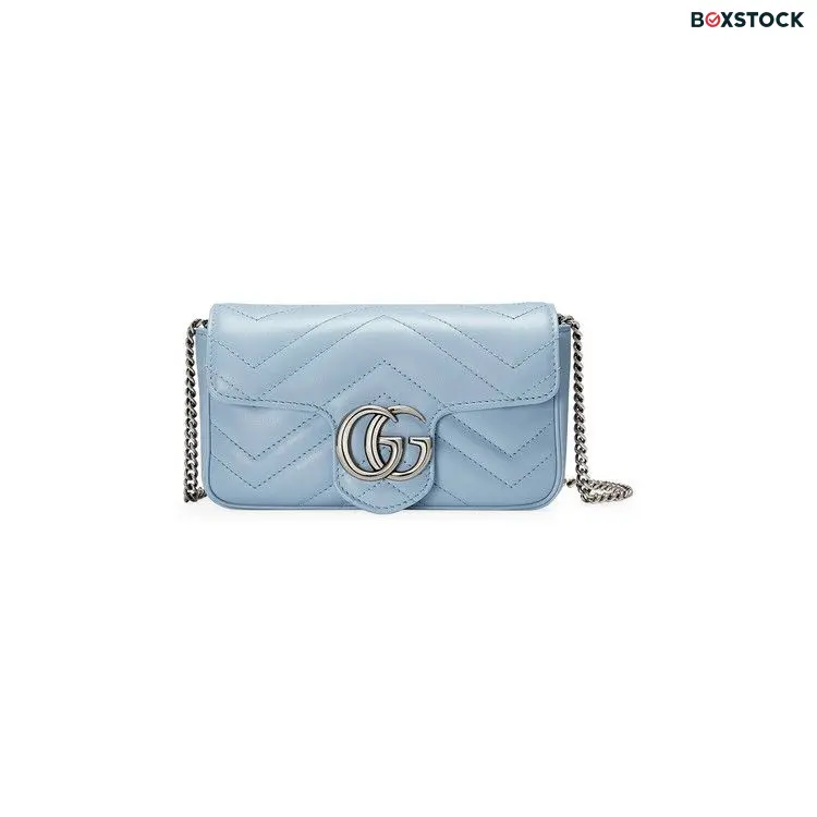 Gucci GG Marmont Super Mini Bag 'Pastel Blue' Fall/Winter 2020