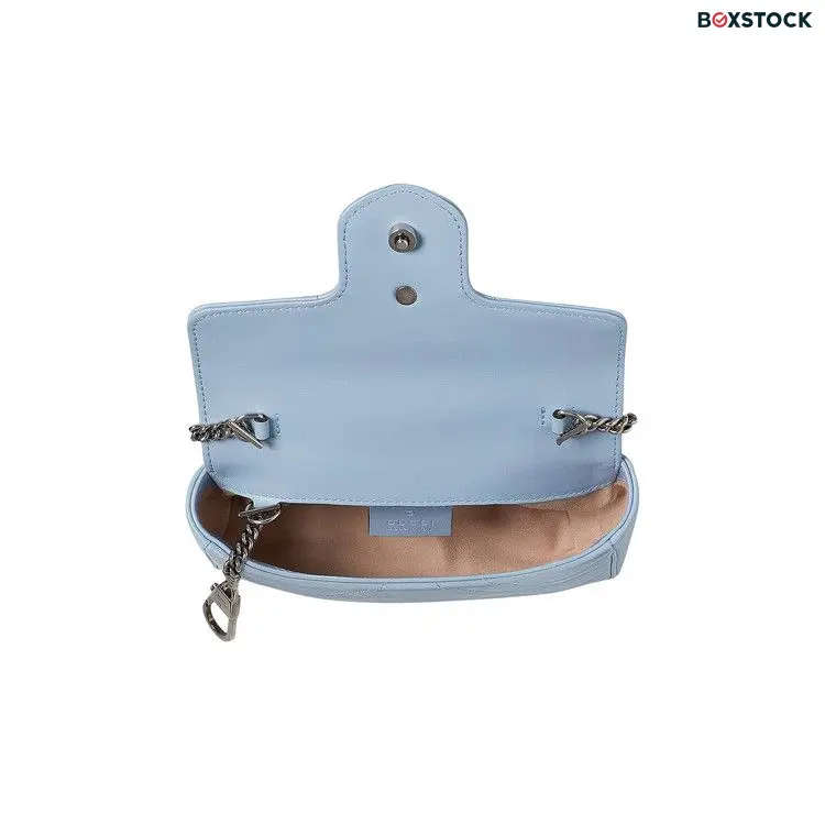 Gucci GG Marmont Super Mini Bag 'Pastel Blue' Fall/Winter 2020