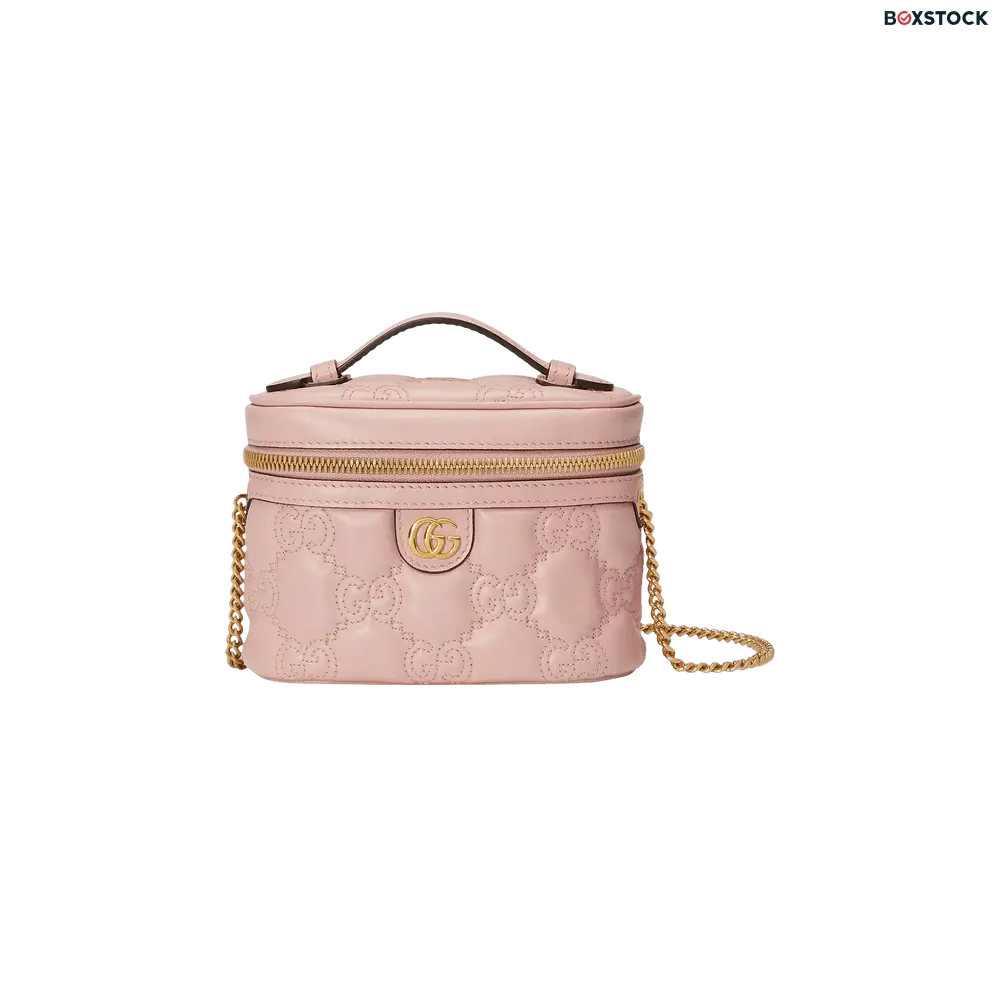 Gucci GG Matelassé Top Handle Mini Bag 'Pink' Spring/Summer 2023