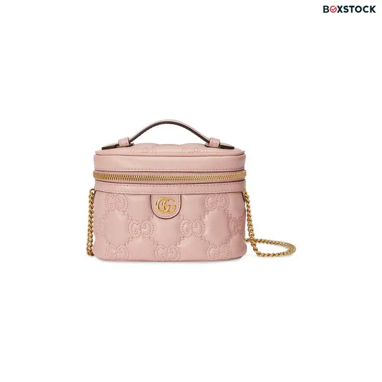Gucci GG Matelassé Top Handle Mini Bag 'Pink' Spring/Summer 2023