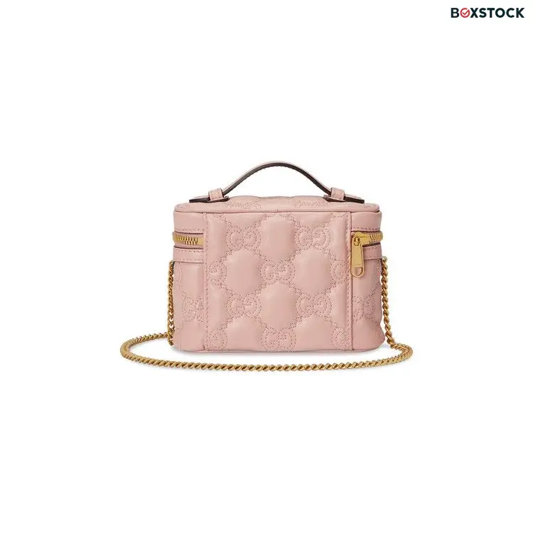 Gucci GG Matelassé Top Handle Mini Bag 'Pink' Spring/Summer 2023
