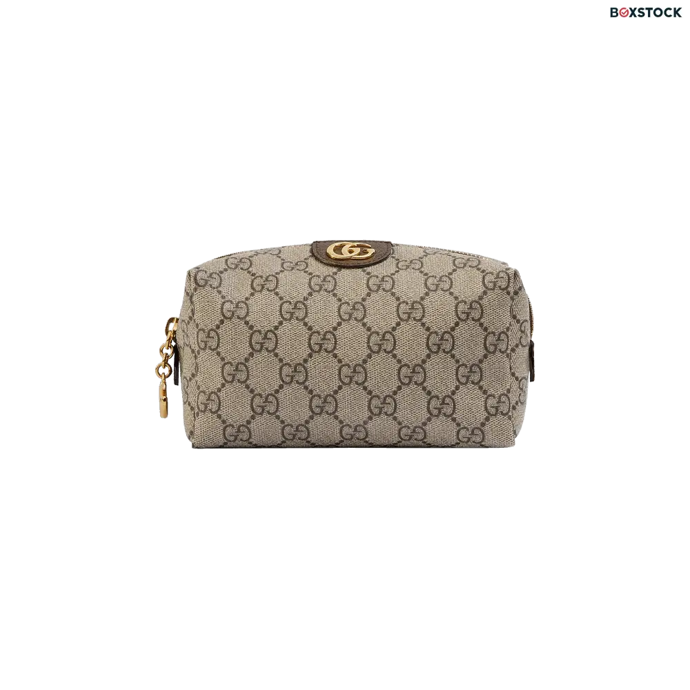 Gucci GG Supreme Canvas Ophidia Cosmetic Case 'Beige/New Acero' Tan Spring/Summer 2020