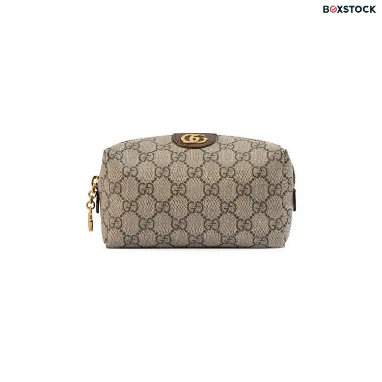 Gucci GG Supreme Canvas Ophidia Cosmetic Case 'Beige/New Acero' Tan Spring/Summer 2020