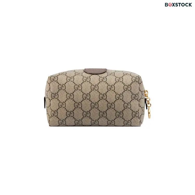 Gucci GG Supreme Canvas Ophidia Cosmetic Case 'Beige/New Acero' Tan Spring/Summer 2020