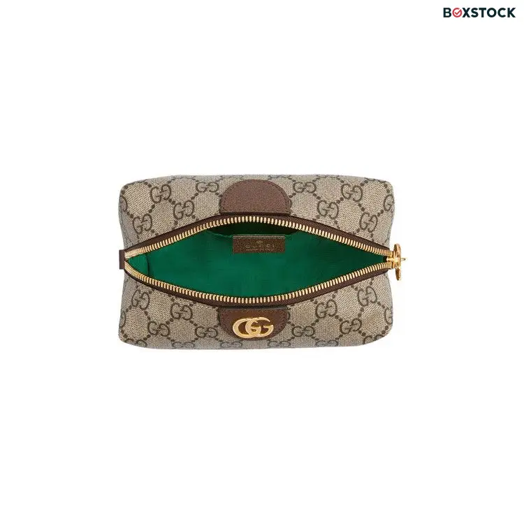 Gucci GG Supreme Canvas Ophidia Cosmetic Case 'Beige/New Acero' Tan Spring/Summer 2020