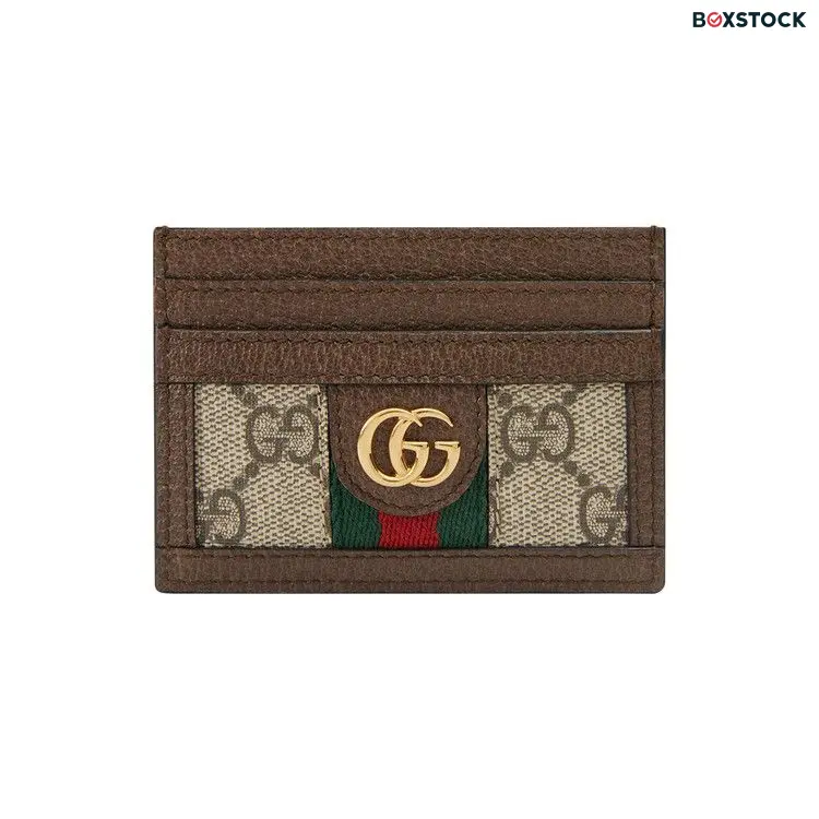 Gucci GG Supreme Ophidia Large Card Case 'Beige/Ebony' Brown Spring/Summer 2022