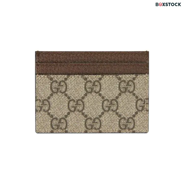 Gucci GG Supreme Ophidia Large Card Case 'Beige/Ebony' Brown Spring/Summer 2022