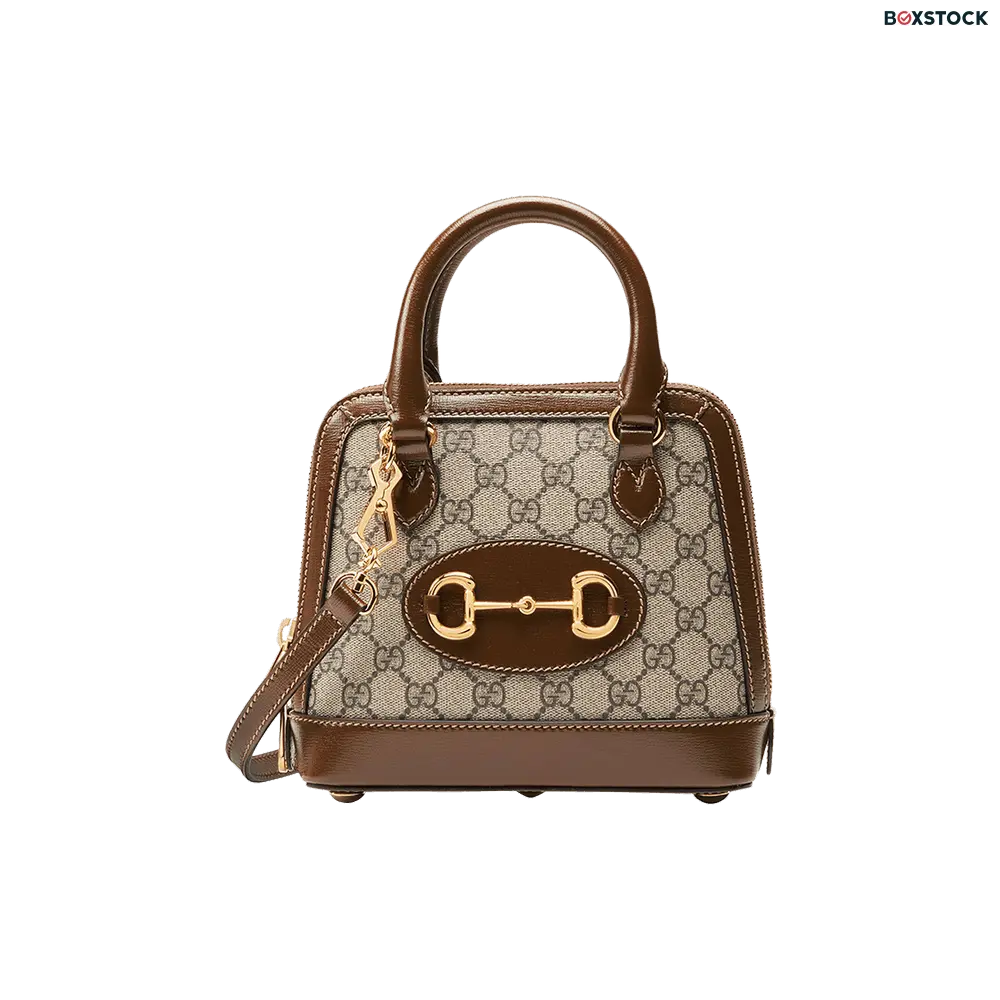 Gucci Horsebit 1955 Mini Top Handle Bag 'Beige/Ebony' Brown Spring/Summer 2022