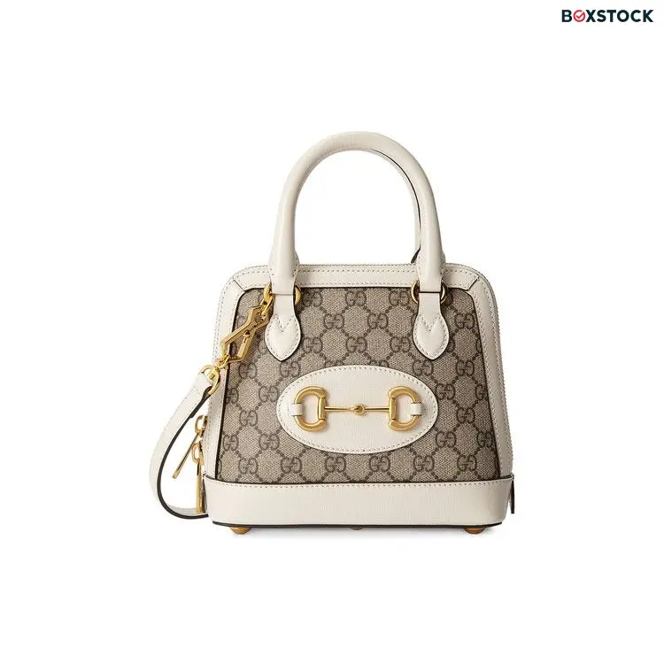 Gucci Horsebit 1955 Mini Top Handle Bag 'GG Supreme/White' Cream Spring/Summer 2021
