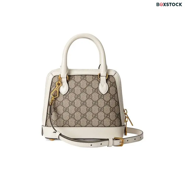 Gucci Horsebit 1955 Mini Top Handle Bag 'GG Supreme/White' Cream Spring/Summer 2021