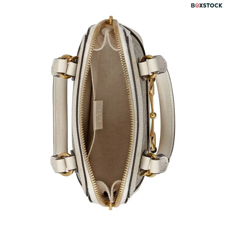 Gucci Horsebit 1955 Mini Top Handle Bag 'GG Supreme/White' Cream Spring/Summer 2021