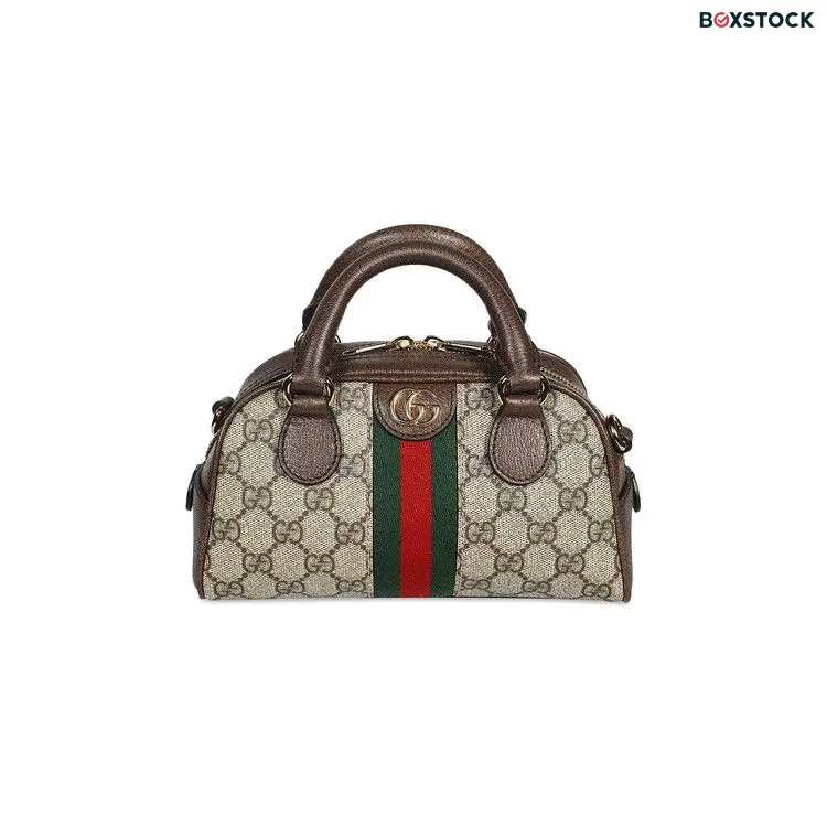 Gucci Ophidia GG Mini Top Handle Bag 'Beige/Ebony Supreme' Tan Spring/Summer 2023