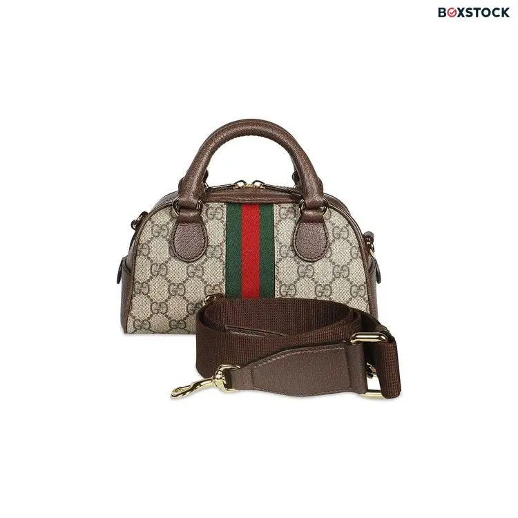 Gucci Ophidia GG Mini Top Handle Bag 'Beige/Ebony Supreme' Tan Spring/Summer 2023