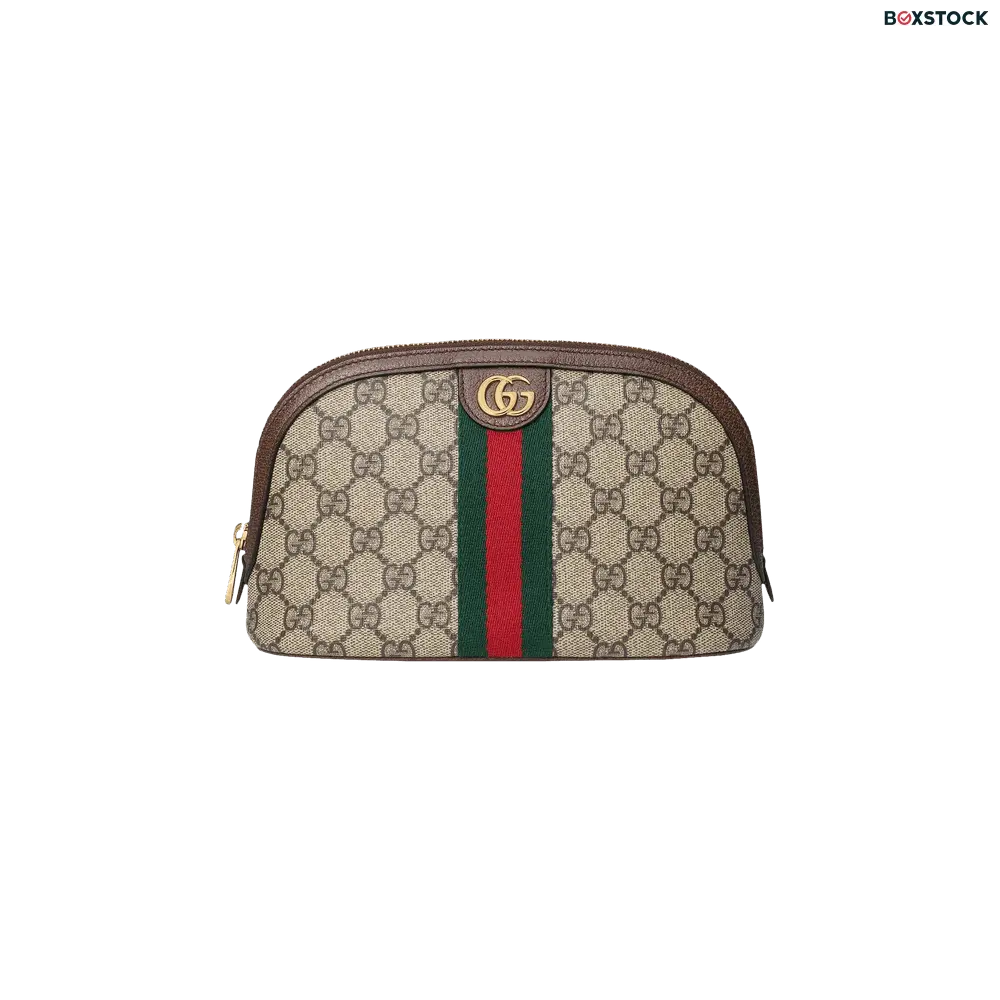 Gucci Ophidia Large Cosmetic Case 'Beige/Ebony' Tan Spring/Summer 2021