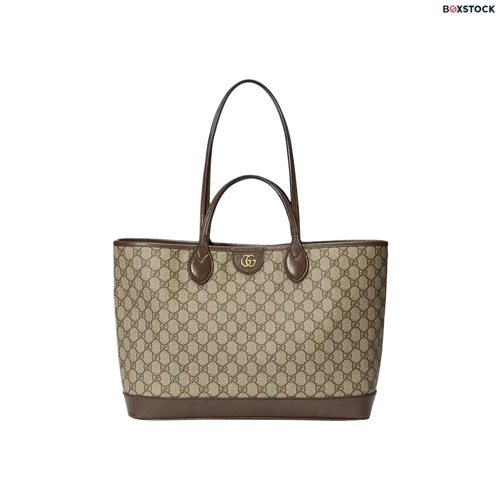Gucci Ophidia Medium Tote Bag 'Beige/Ebony' Brown Fall/Winter 2023