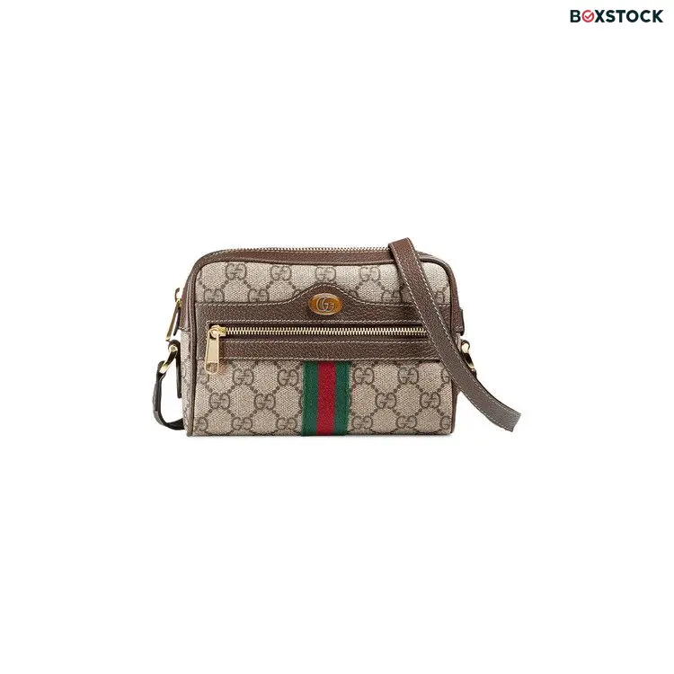 Gucci Ophidia Mini Bag 'GG Supreme' Tan