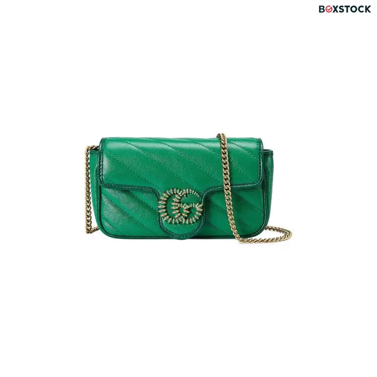 Gucci Super Mini Bag 'Green' Red Fall/Winter 2021