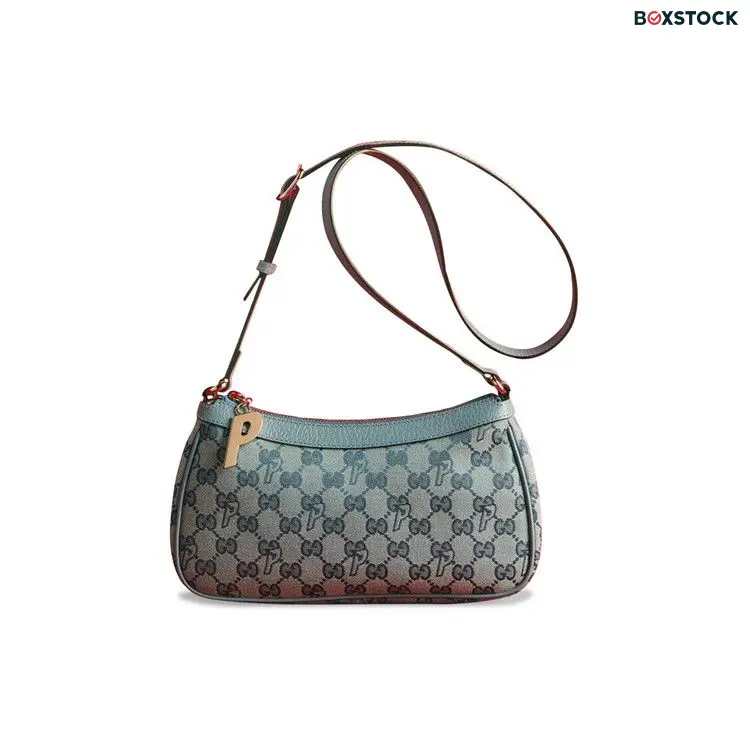 Gucci x Palace GG-P Canvas Half-Moon Mini Bag 'Pale Blue' Fall/Winter 2022