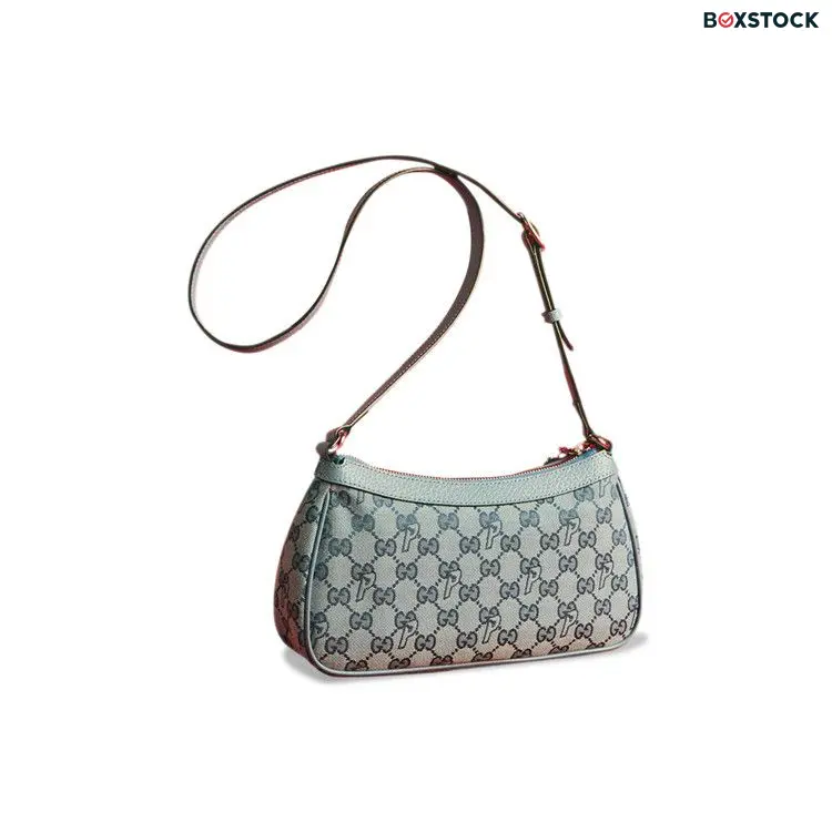 Gucci x Palace GG-P Canvas Half-Moon Mini Bag 'Pale Blue' Fall/Winter 2022