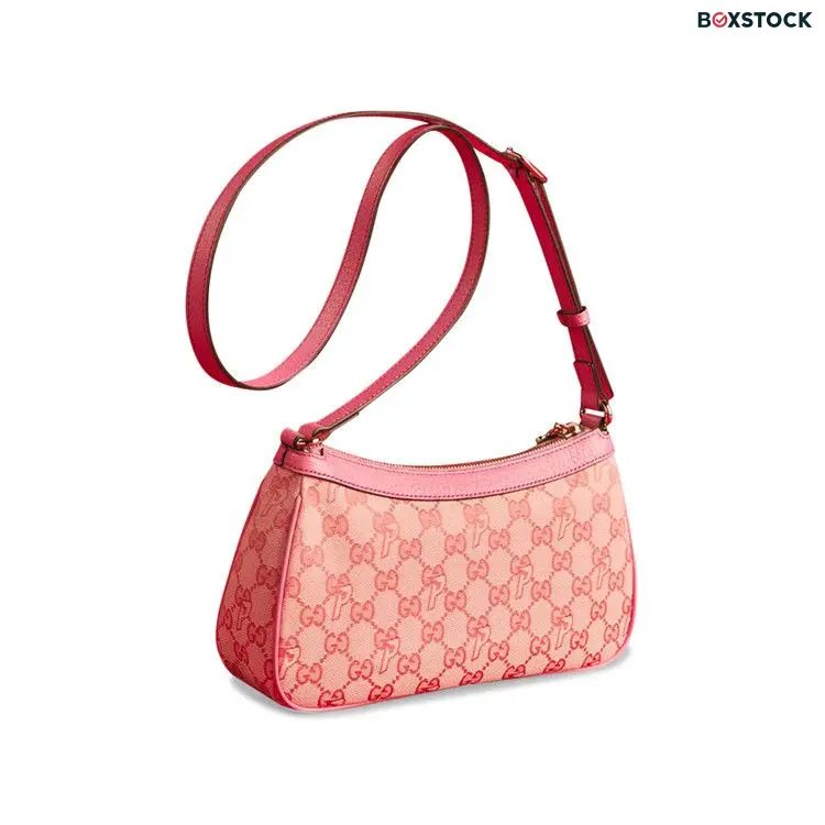 Gucci x Palace GG-P Canvas Half-Moon Mini Bag 'Pale Pink' Fall/Winter 2022
