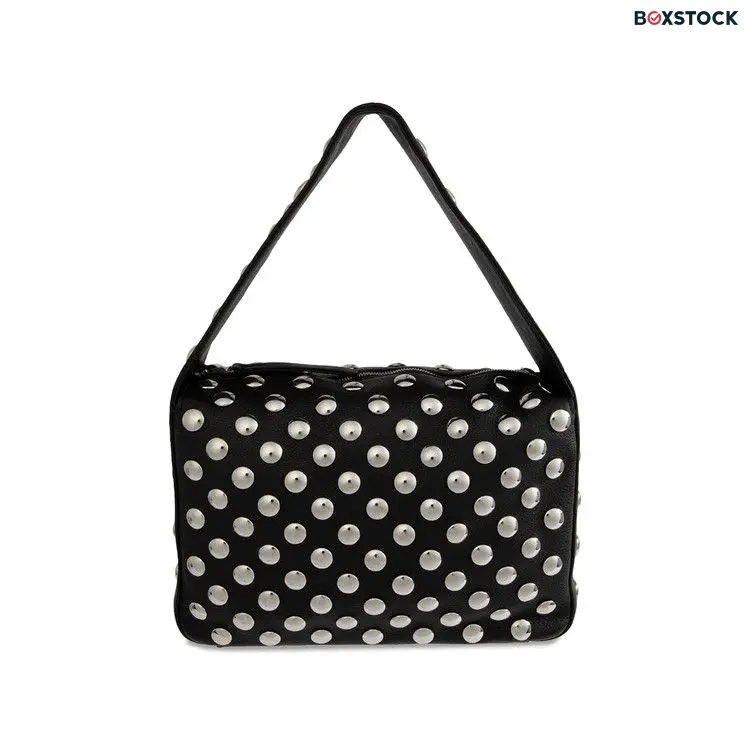 Khaite Elena Shoulder Bag With Silver Studs 'Black' Fall/Winter 2024 H2025-895-200