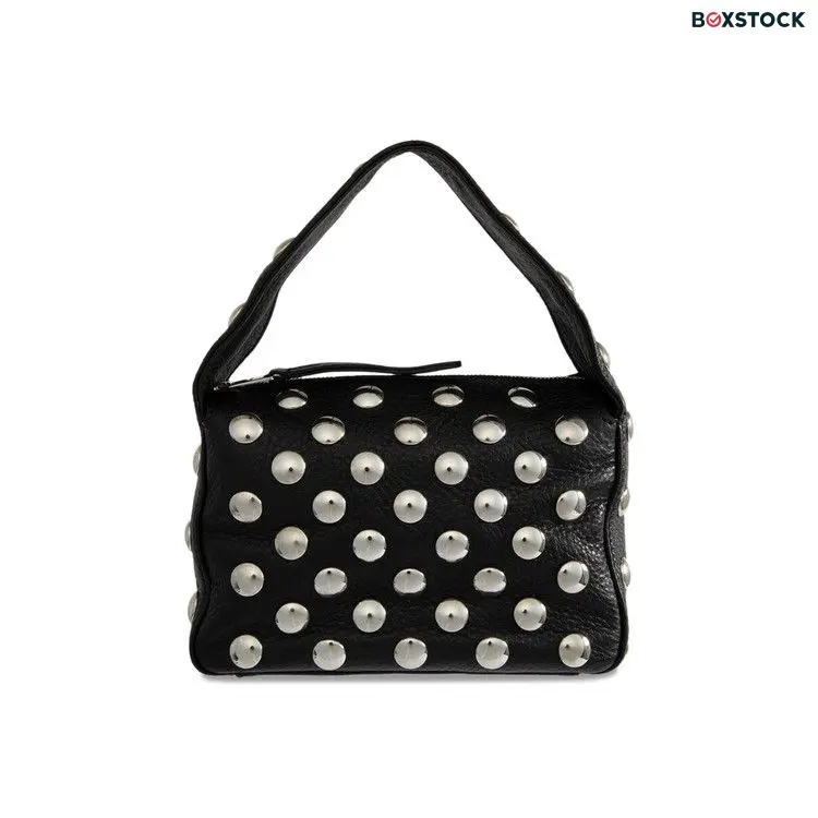 Khaite Elena Small Handbag With Silver Studs 'Black'