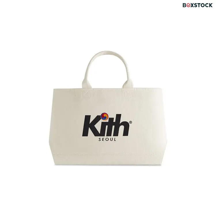 Kith Seoul Spiral Canvas Tote Bag 'Sandrift' Cream Spring/Summer 2024
