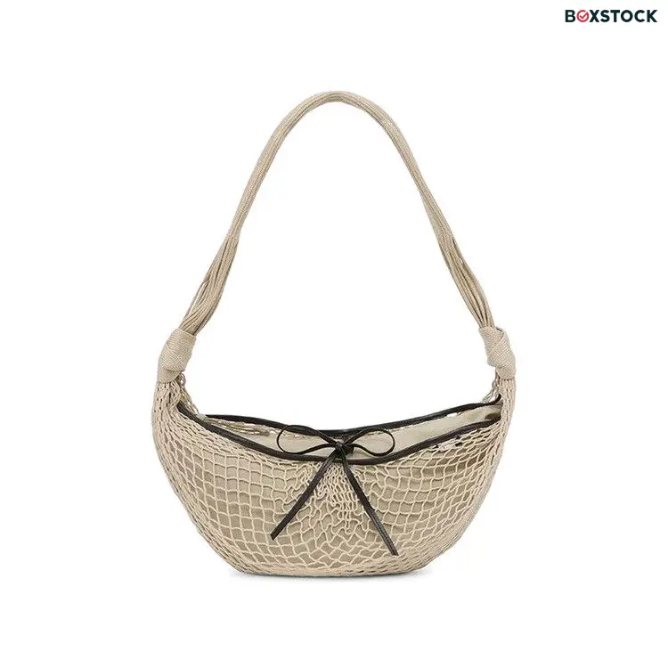 Lemaire Croissant Filt Bag 'Light Beige' Tan Fall/Winter 2024