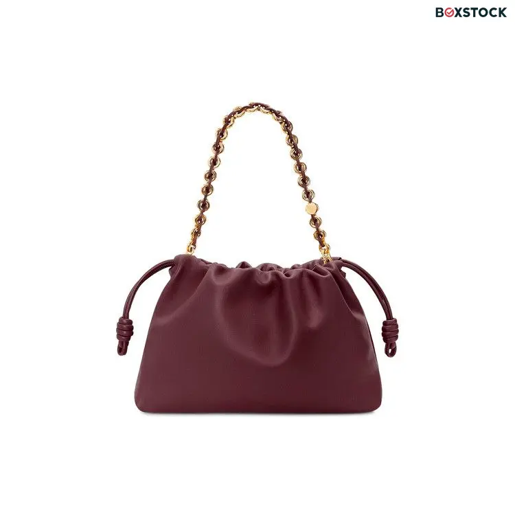 Loewe Large Flamenco Bag 'Dark Burgundy' Red