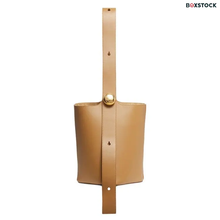 Loewe Medium Pebble Bucket Bag 'Oak' Brown Spring/Summer 2024