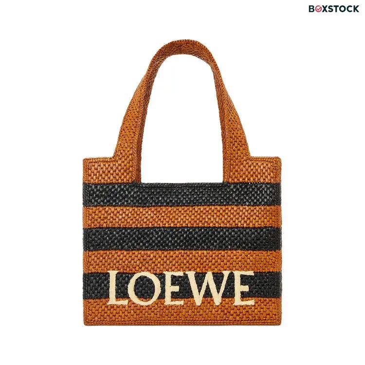 Loewe Paula's Ibiza Font Tote 'Black/Honey Gold' Spring/Summer 2024