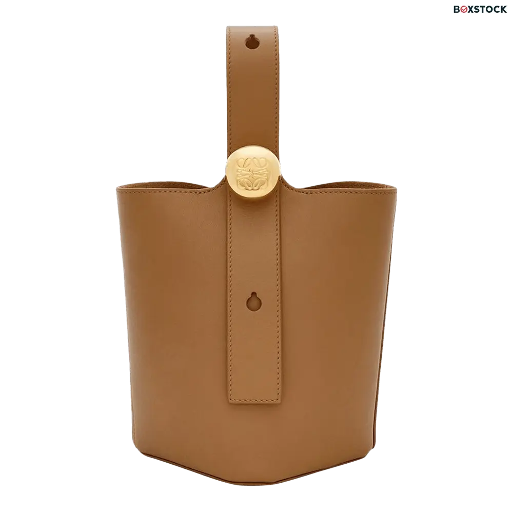 Loewe Pebble Bucket Mini 'Oak' Brown Spring/Summer 2024