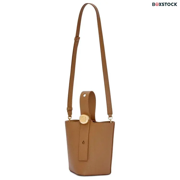 Loewe Pebble Bucket Mini 'Oak' Brown Spring/Summer 2024