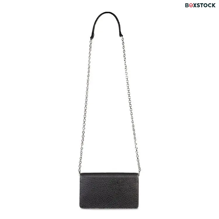 Maison Margiela Leather Fold Over Bag 'Black'