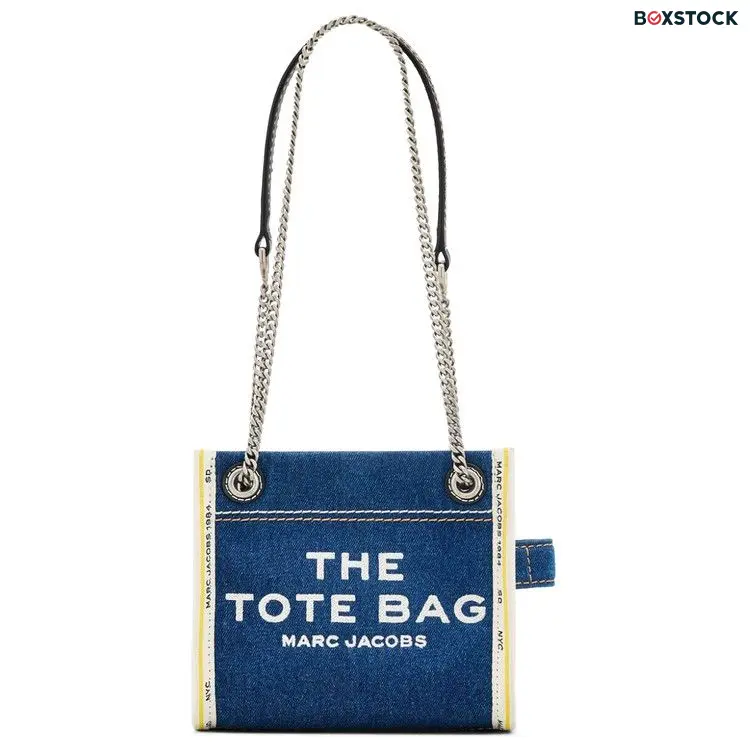 Marc Jacobs The Denim Chain Tote Bag 'Dark Wash' Blue Fall/Winter 2024