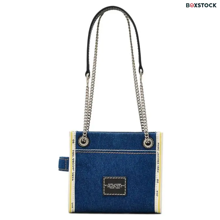 Marc Jacobs The Denim Chain Tote Bag 'Dark Wash' Blue Fall/Winter 2024