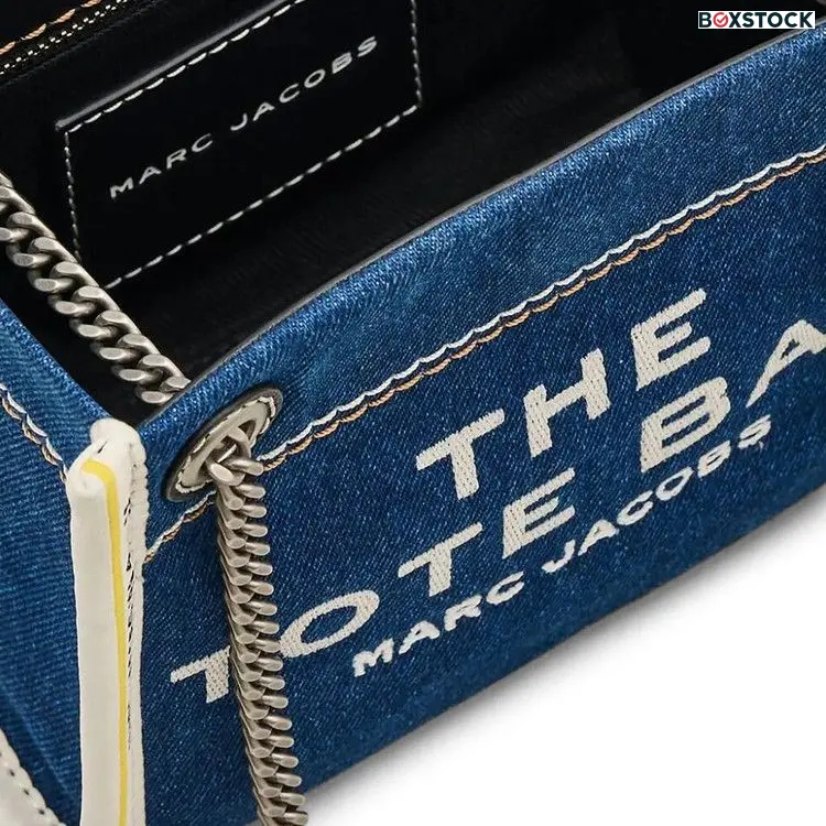 Marc Jacobs The Denim Chain Tote Bag 'Dark Wash' Blue Fall/Winter 2024