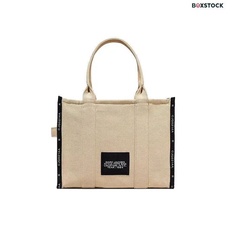 Marc Jacobs The Jacquard Large Tote Bag 'Warm Sand' Cream