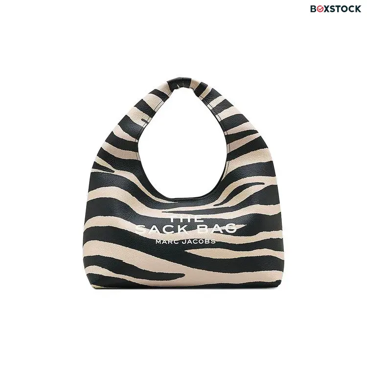 Marc Jacobs The Zebra Leather Sack Bag 'Black/White' Fall/Winter 2024