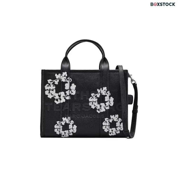 Marc Jacobs x Denim Tears Leather Medium Tote Bag 'Black' Fall/Winter 2024