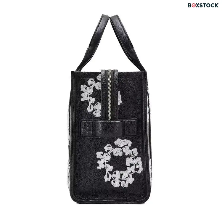 Marc Jacobs x Denim Tears Leather Medium Tote Bag 'Black' Fall/Winter 2024