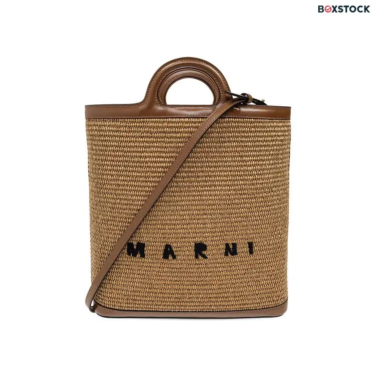 Marni Shopping Bag 'Rawsienna' Brown Fall/Winter 2024