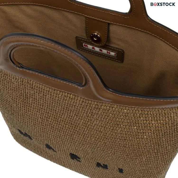 Marni Shopping Bag 'Rawsienna' Brown Fall/Winter 2024