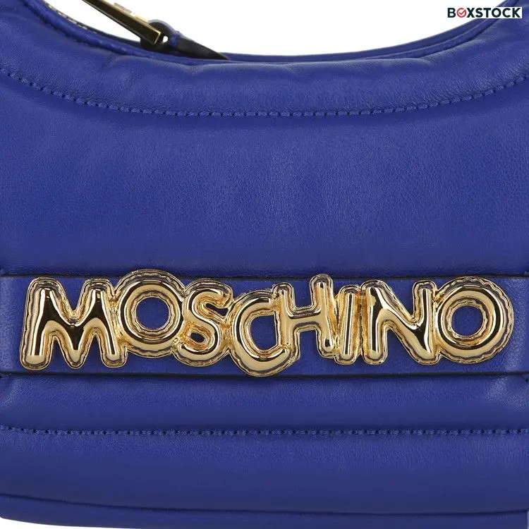 Moschino Balloon Lettering Crescent Bag 'Blue'
